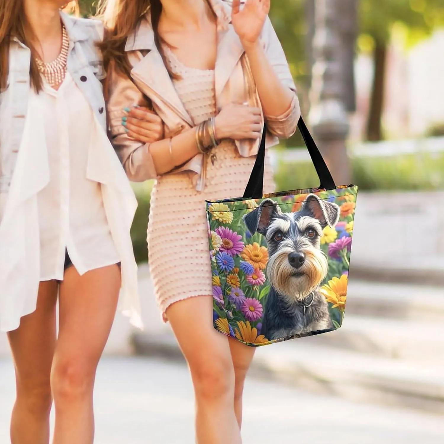 Tote Bag for Women Grocery Bag Snow Owl Foldable Shopping Bags Reusable Large Tote Bag