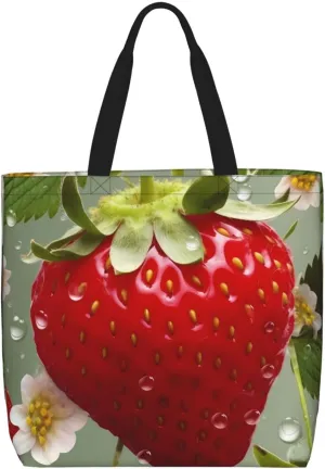 Tote Bag for Women Plaid Red and Black Shoulder Bag with Zipper Handbag Large Capacity Reusable Grocery Bag