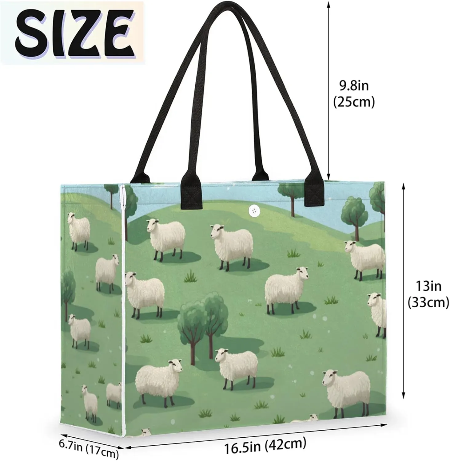 Tote Bag for Women Reusable Canvas Shoulder Bag