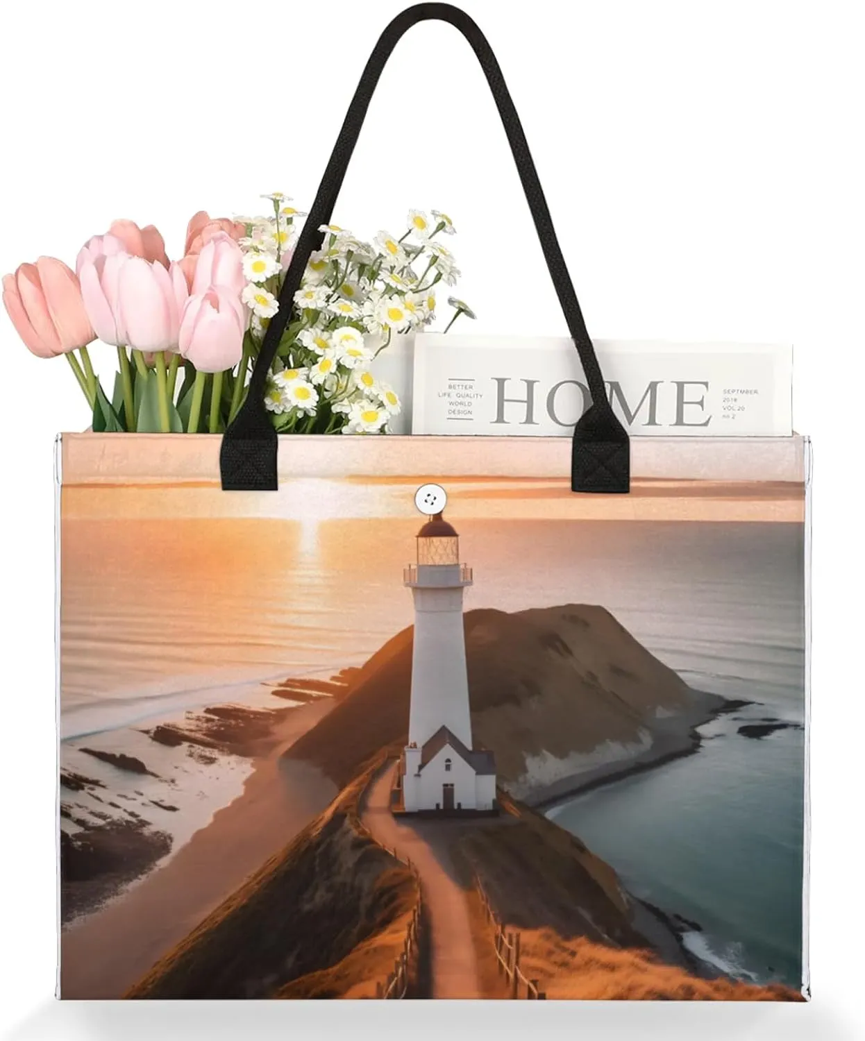Tote Bag for Women Reusable Canvas Shoulder Bag