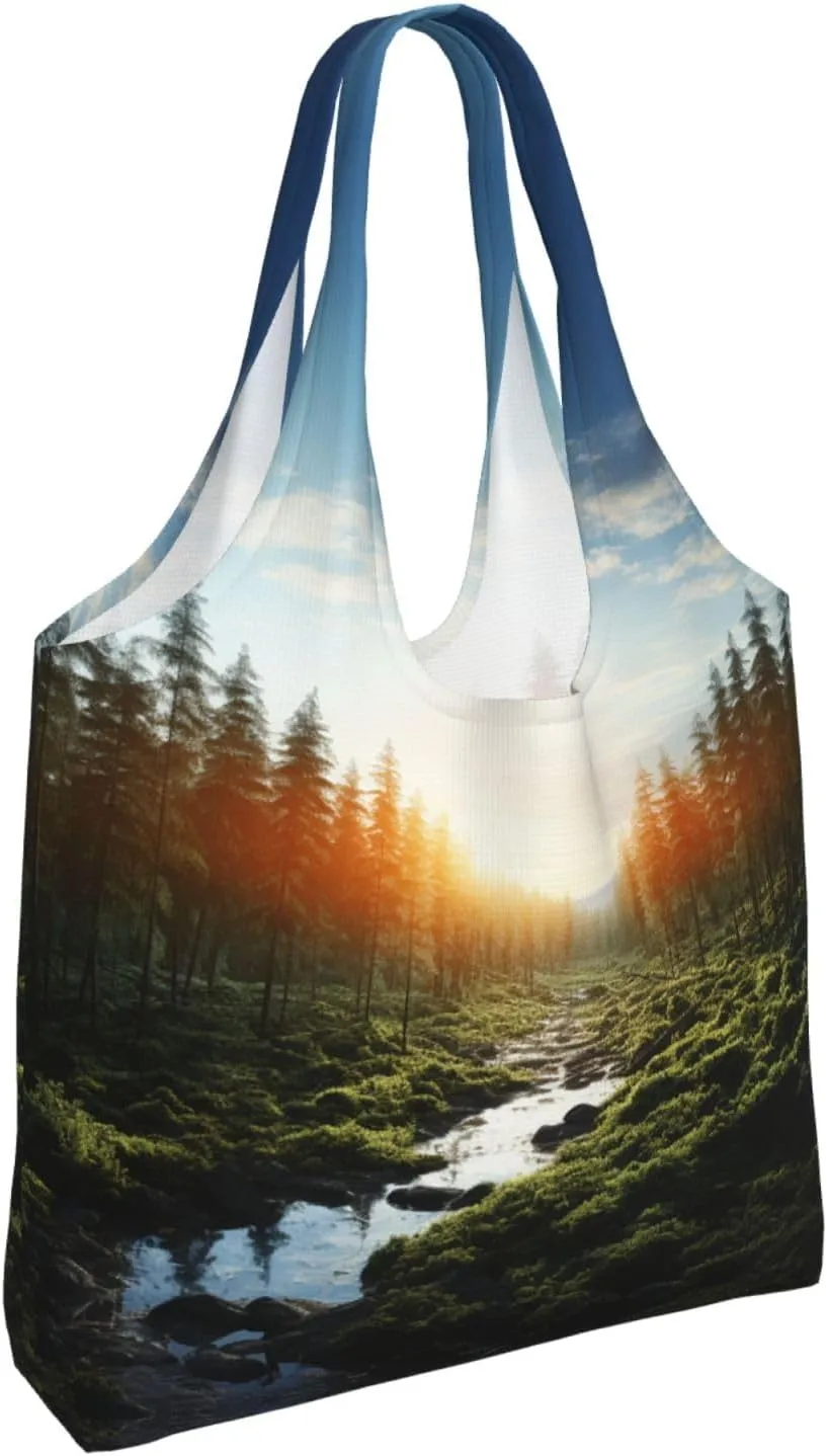 Tote Bag for Women Reusable Grocery Bag Canvas Shopping Bag Math question Handbag Foldable Shoulder Bag