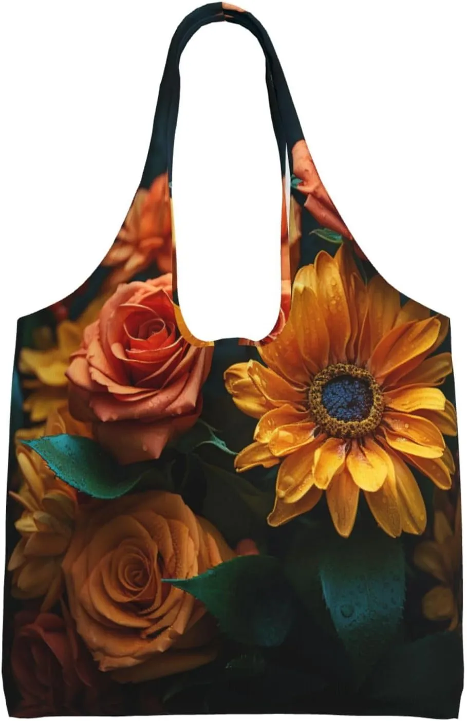 Tote Bag for Women Reusable Grocery Bag Canvas Shopping Bag Universe Starry Stars Handbag Foldable Shoulder Bag