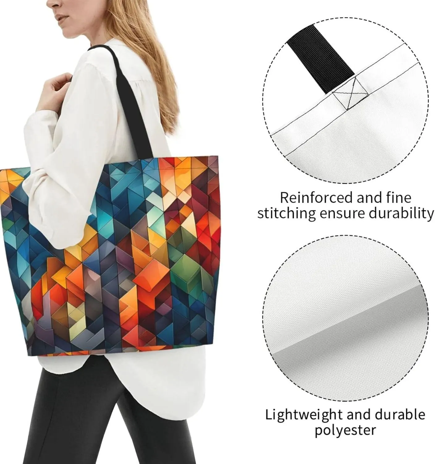 Tote Bag for Women Reusable Grocery Bag Shopping Bag Dalmatian Tote Bags Handbag Foldable Shoulder Bag