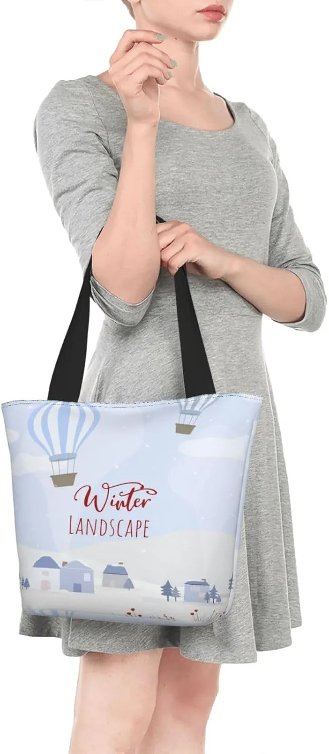 Tote Bag for Women, Skyline New York City Tote Bag, Travel Tote Handbags for Gym