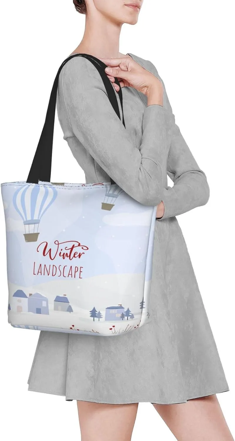 Tote Bag for Women, Skyline New York City Tote Bag, Travel Tote Handbags for Gym