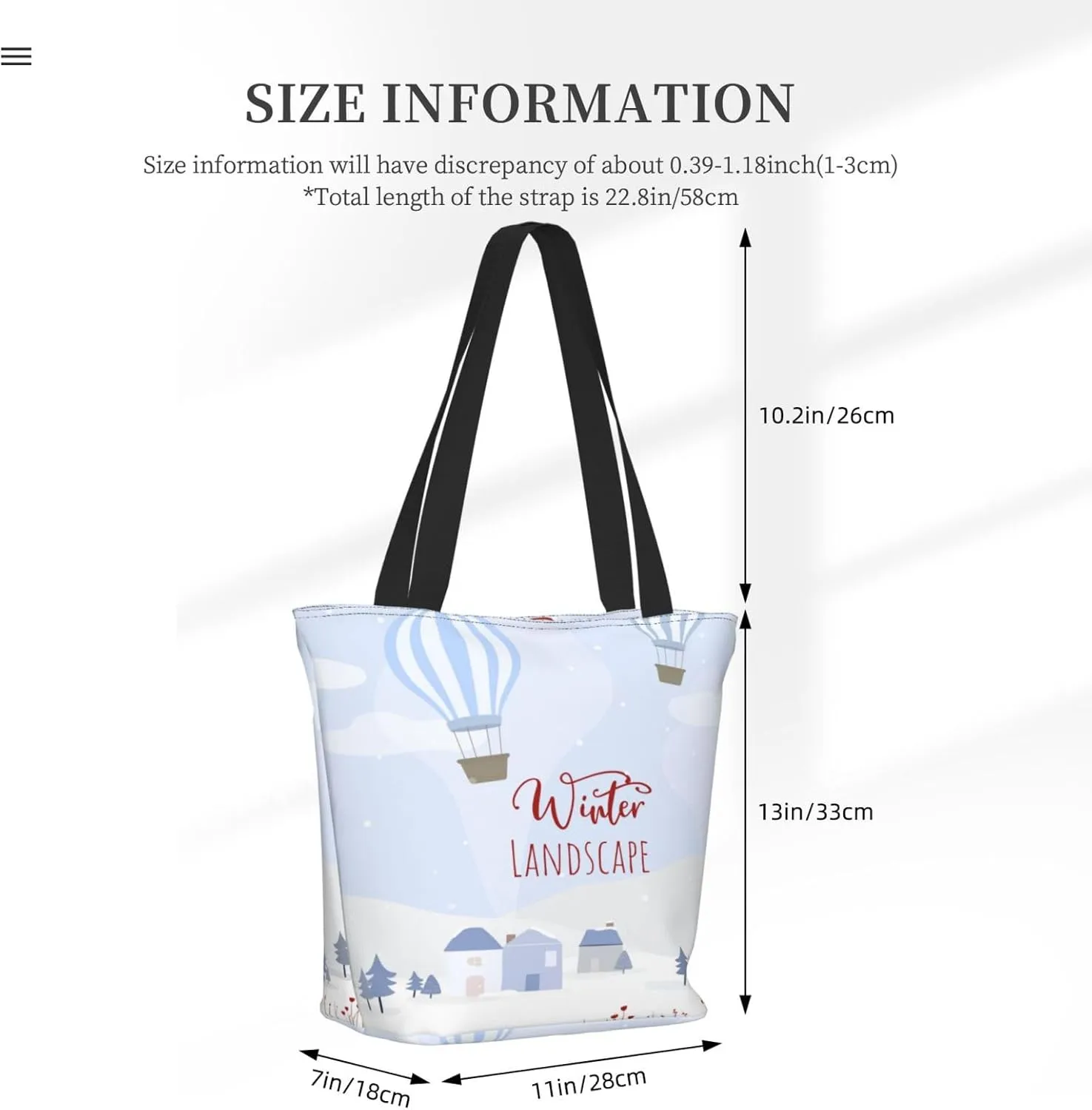 Tote Bag for Women, Skyline New York City Tote Bag, Travel Tote Handbags for Gym