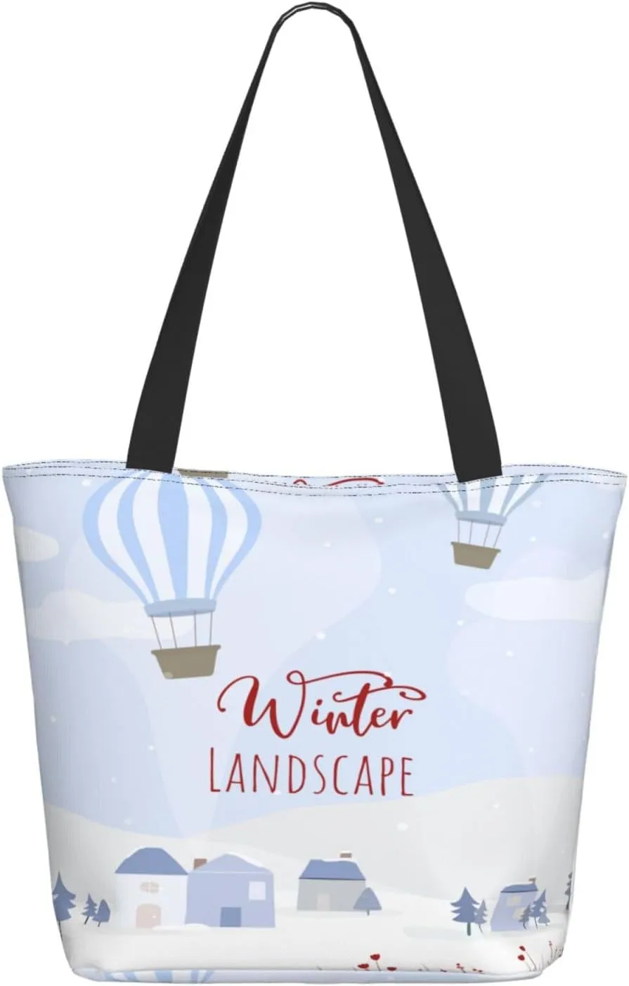 Tote Bag for Women, Skyline New York City Tote Bag, Travel Tote Handbags for Gym