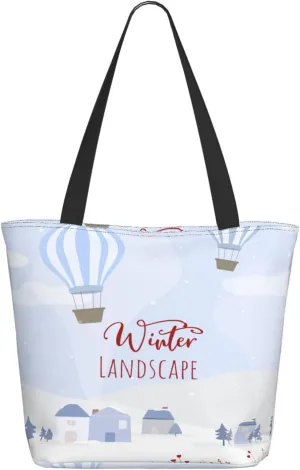 Tote Bag for Women, Skyline New York City Tote Bag, Travel Tote Handbags for Gym