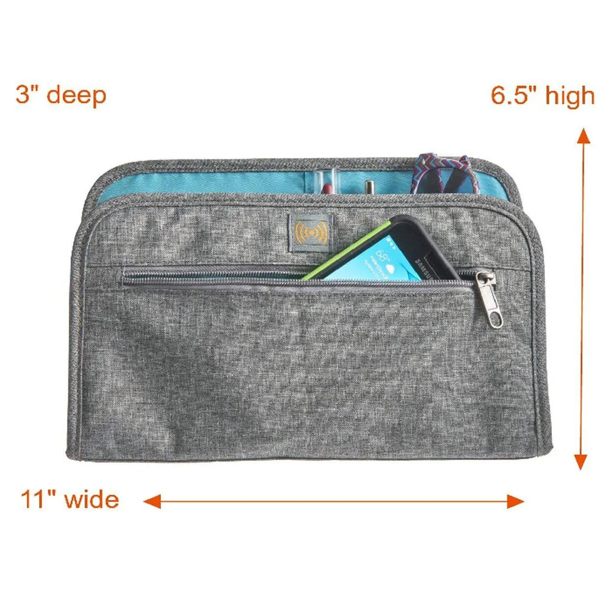 Tote, Handbag and Purse Organizer Insert with RFID Lining
