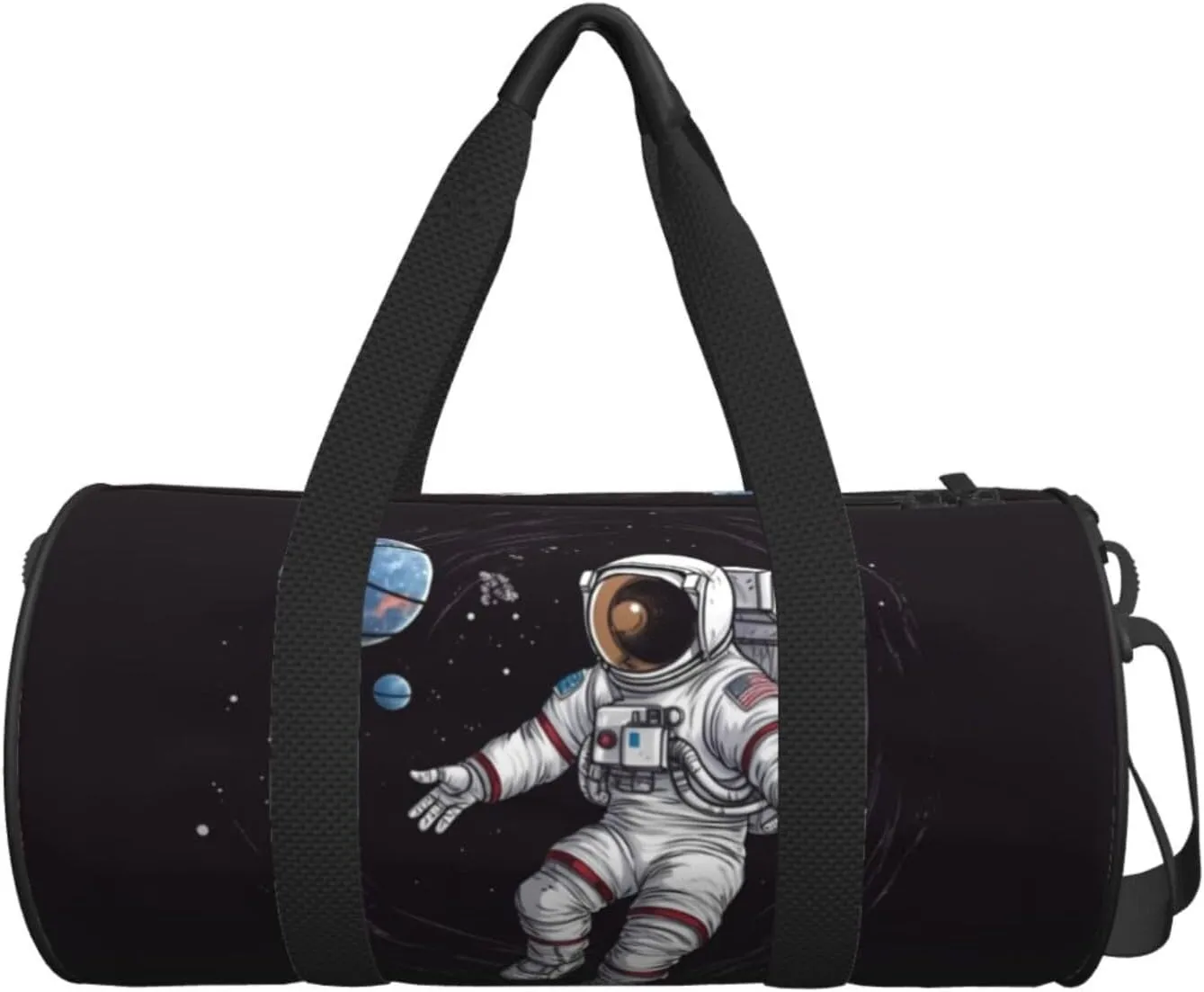 Travel Bag For Women,Astronaut Space Basketball Print Personal Item Duffle Bags,Weekend Travel Duffel Tote Bag,Travel Sport Gym Bag For Men,Airplane Travel Essentials For Flying