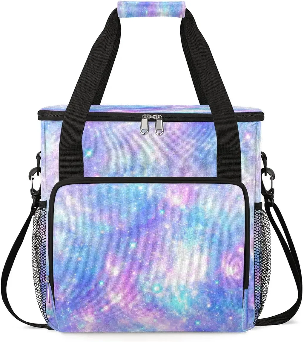 Travel Coffee Maker Carrying Bag Compatible with K-Mini or K-Mini Plus, Universe Galaxy Pattern Single Cup Coffee Maker Travel Bag Portable Storage Bag with Shoulder Strap