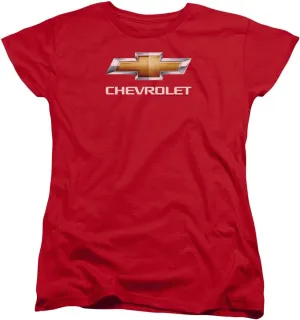Trevco Chevrolet Chevy Bowtie Stacked Women's T Shirt