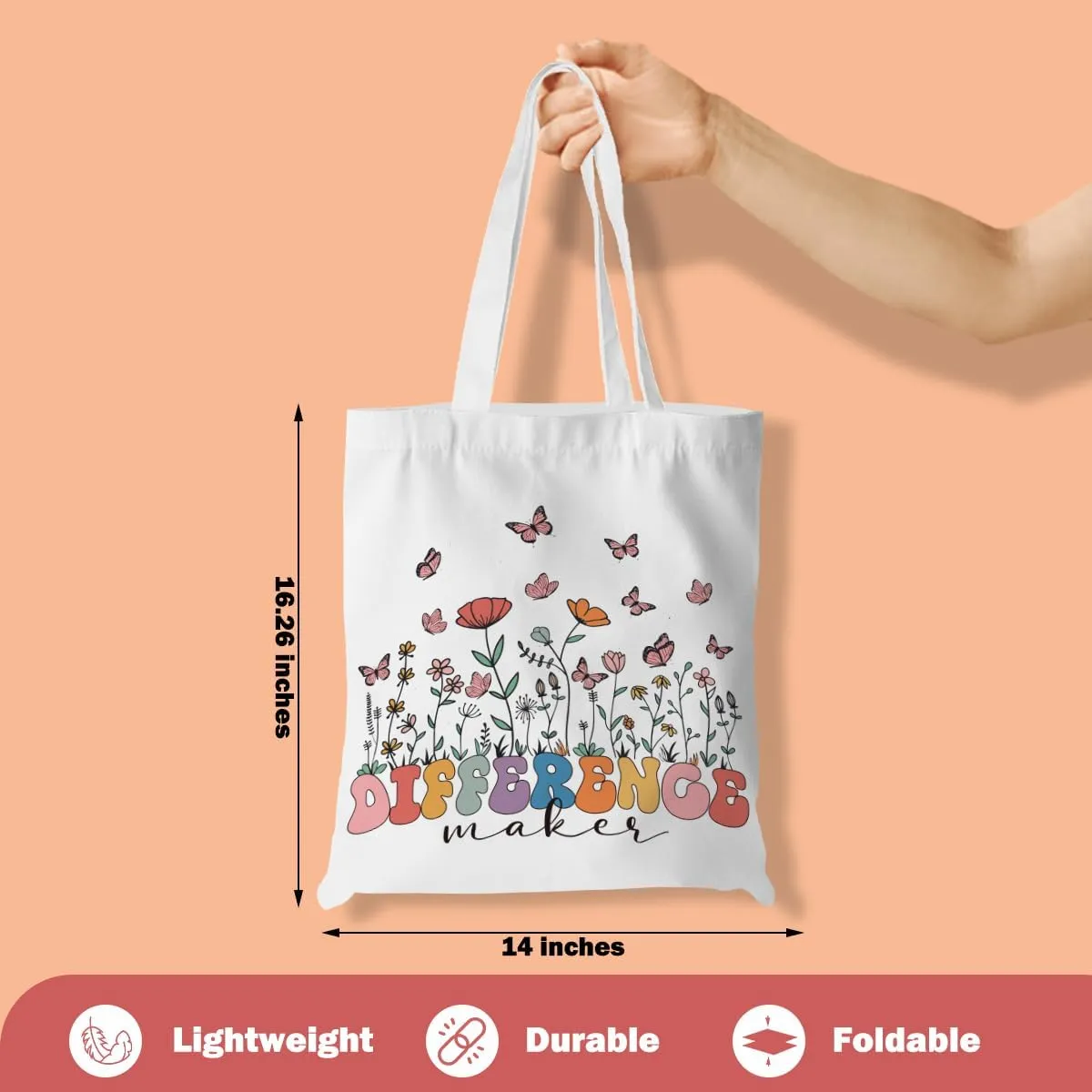 Turtle Gifts Shark Gifts Tote Bag, Hedgehog Horse Gifts for Women Girls, Animals Reusable Grocery Bag Shopping Bag