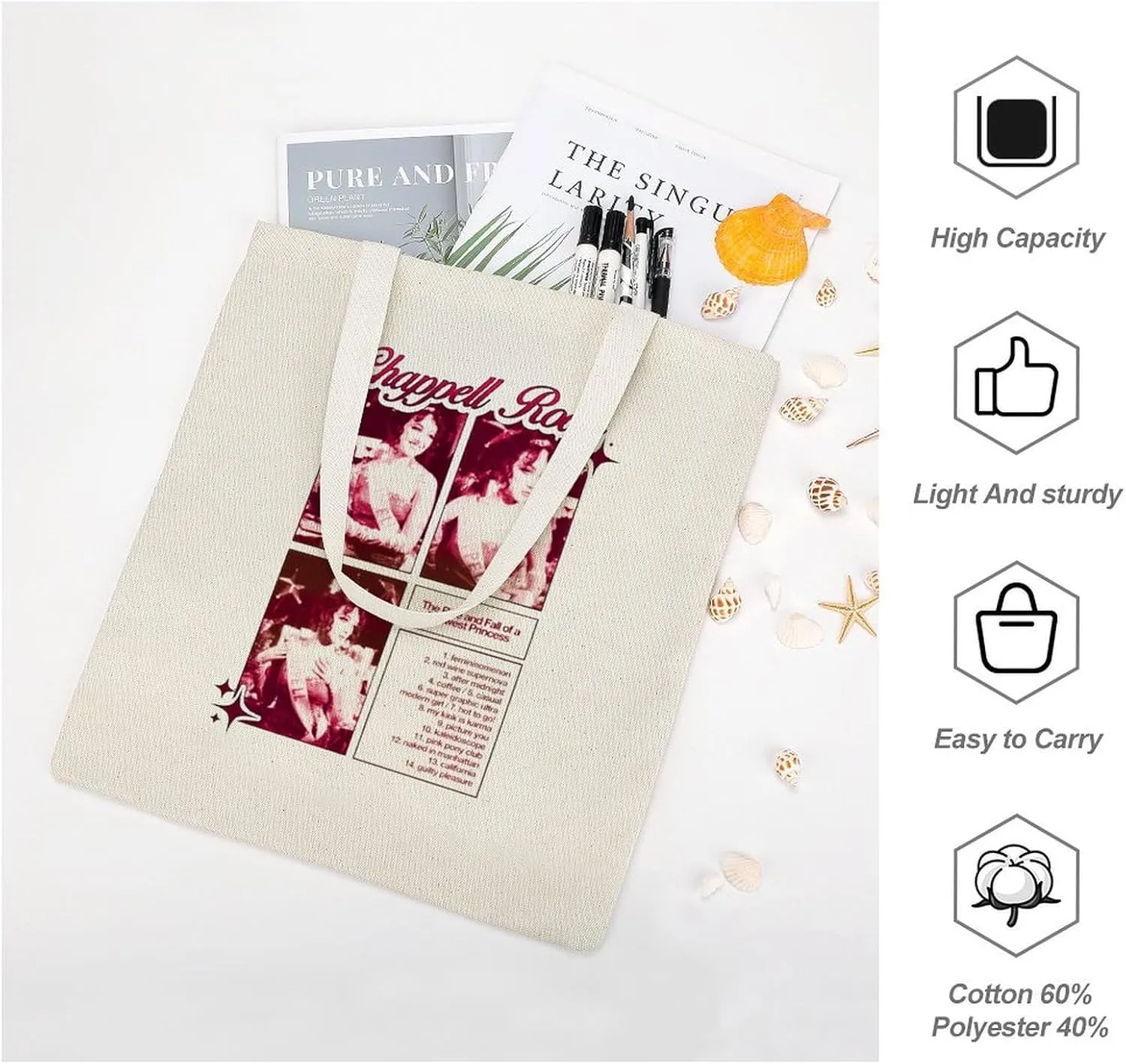 Unisex Casual Reusable Shopping Bag Durable Handbag