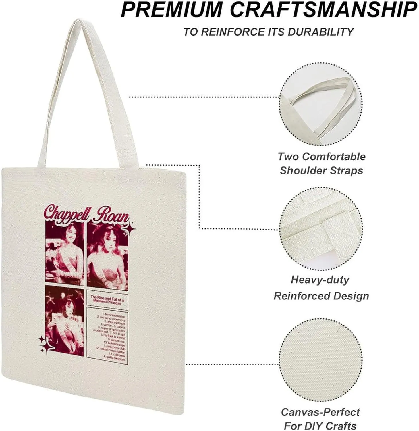 Unisex Casual Reusable Shopping Bag Durable Handbag