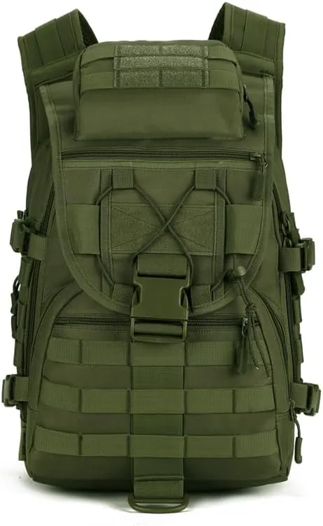 UNISTRENGH 40L Tactical Military Molle Backpack Water&Abrasion Resistant Outdoor Hunting Trekking Bag (Army green)