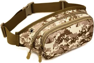 UNISTRENGH Fanny Pack Tactical Military Waist Pack Bag Waterproof Hip Belt Pouch for Outdoor Hunting Camping Trekking Climbing Bumbag