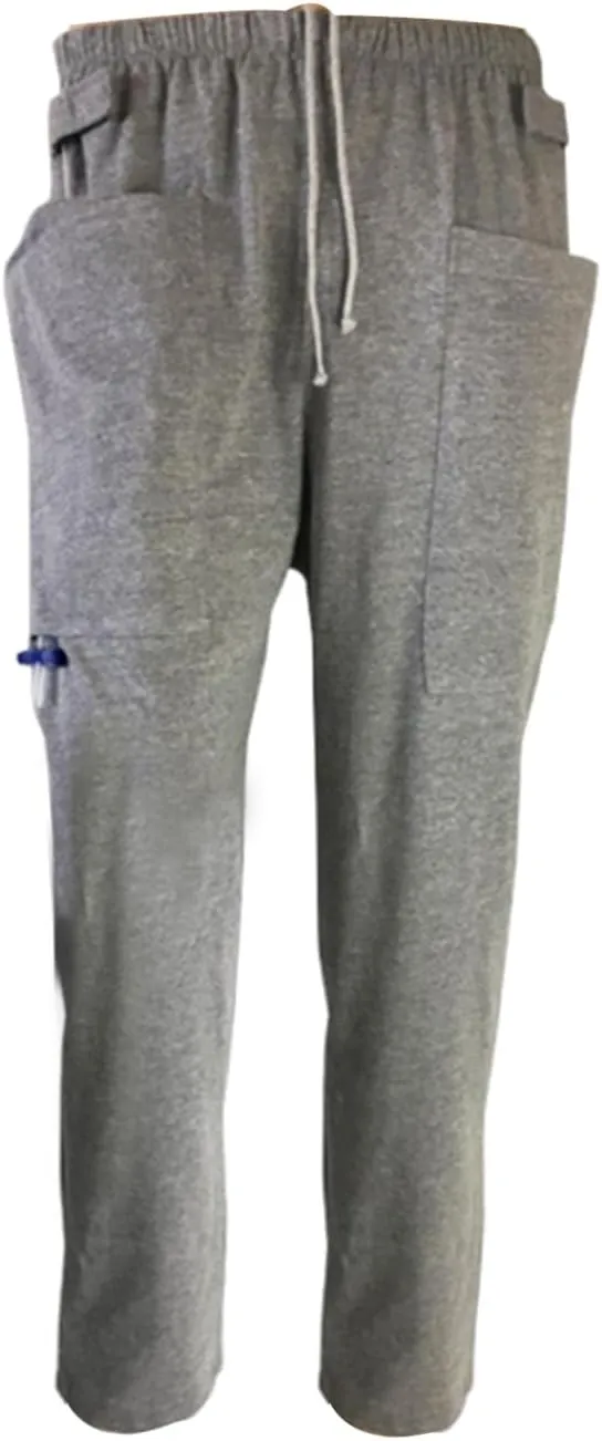 Urine Bag Pants for Elder, Incontinence Care Trousers, Catheter Leg Bag Pants with 2 Outer Pockets, Reliable Hole, XL