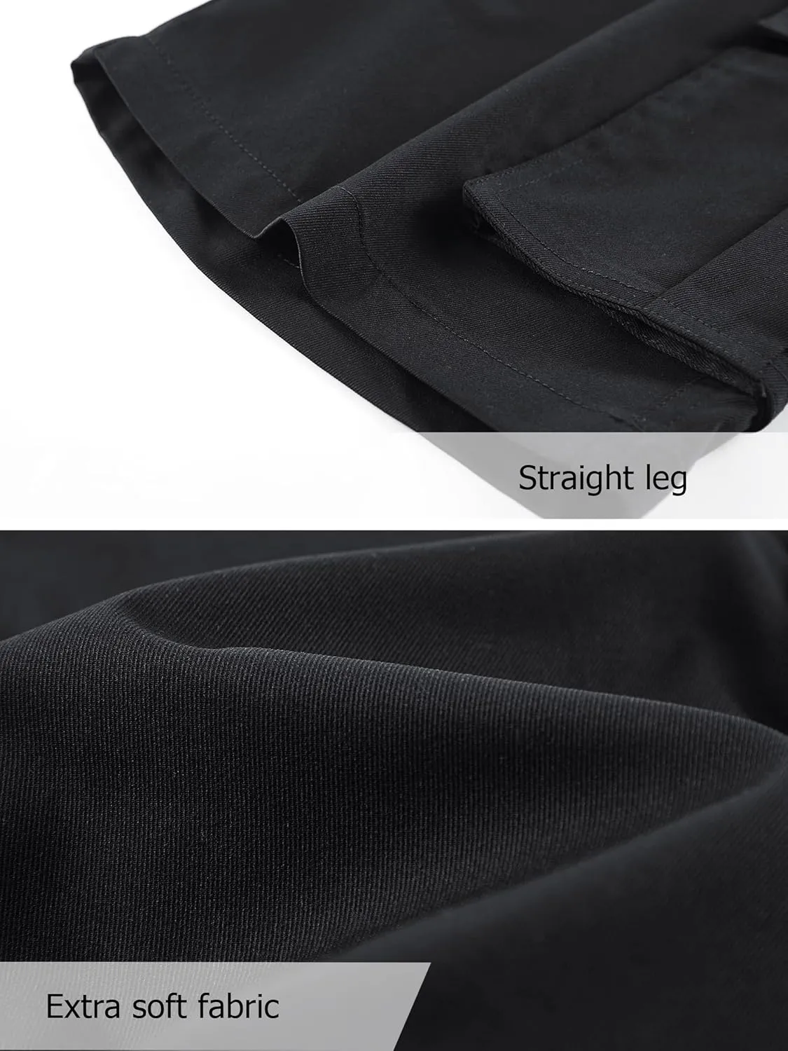 Vcansion Women's Casual Elastic Waist Drawstring Relaxed Fit Multi-Pockets Cotton Cargo Shorts