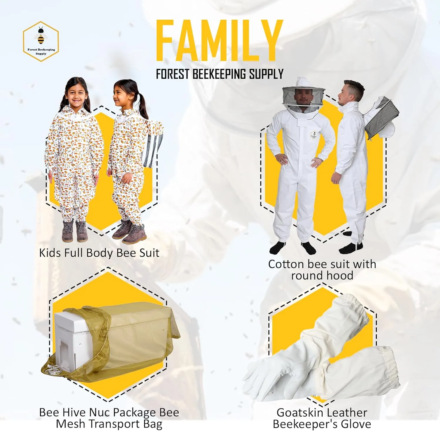 Ventilated Bee Jacket with Fencing Veil Hood - Ultra Light Air Mesh Beekeeper Jacket