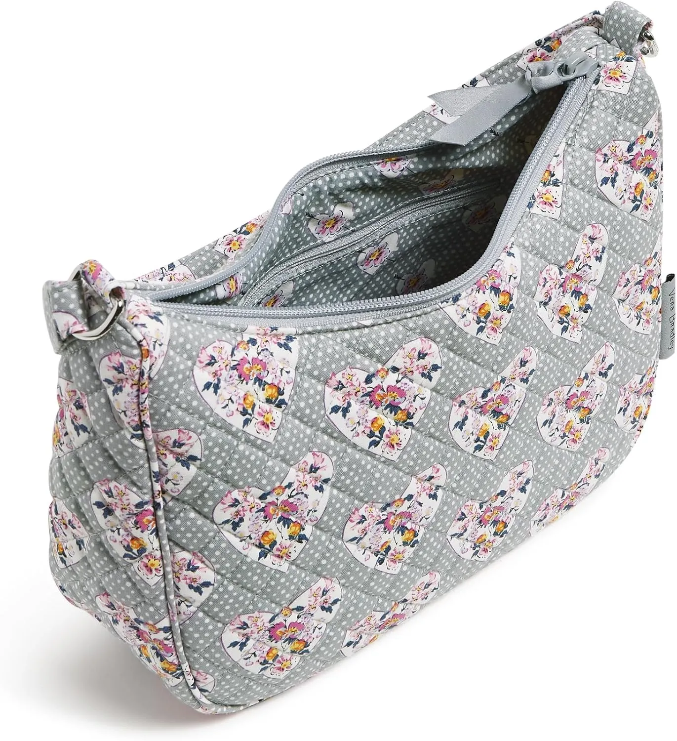 Vera Bradley Women's Cotton Frannie Crescent Crossbody Purse