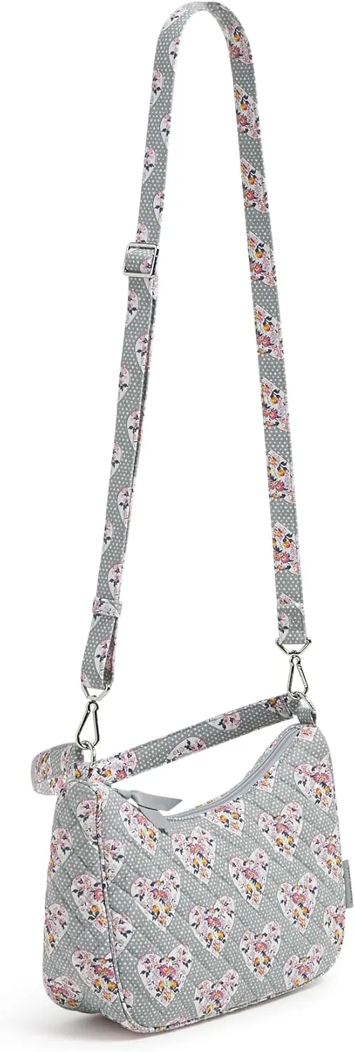 Vera Bradley Women's Cotton Frannie Crescent Crossbody Purse