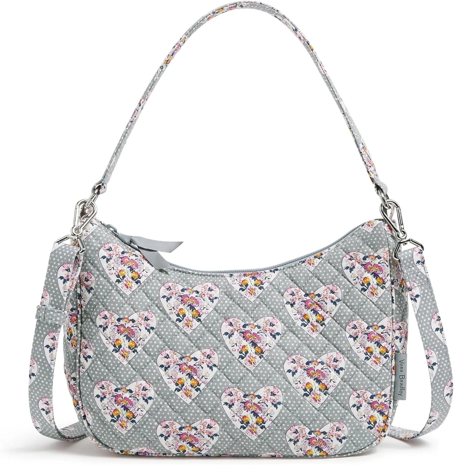 Vera Bradley Women's Cotton Frannie Crescent Crossbody Purse