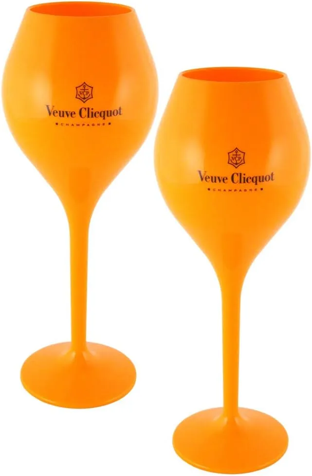 Veuve Clicquot Shopping Bag Nature Seagrass Picnic Set incl. 2 Acrylic-Glasses and Champagne Bottle Stopper - Yellow Design