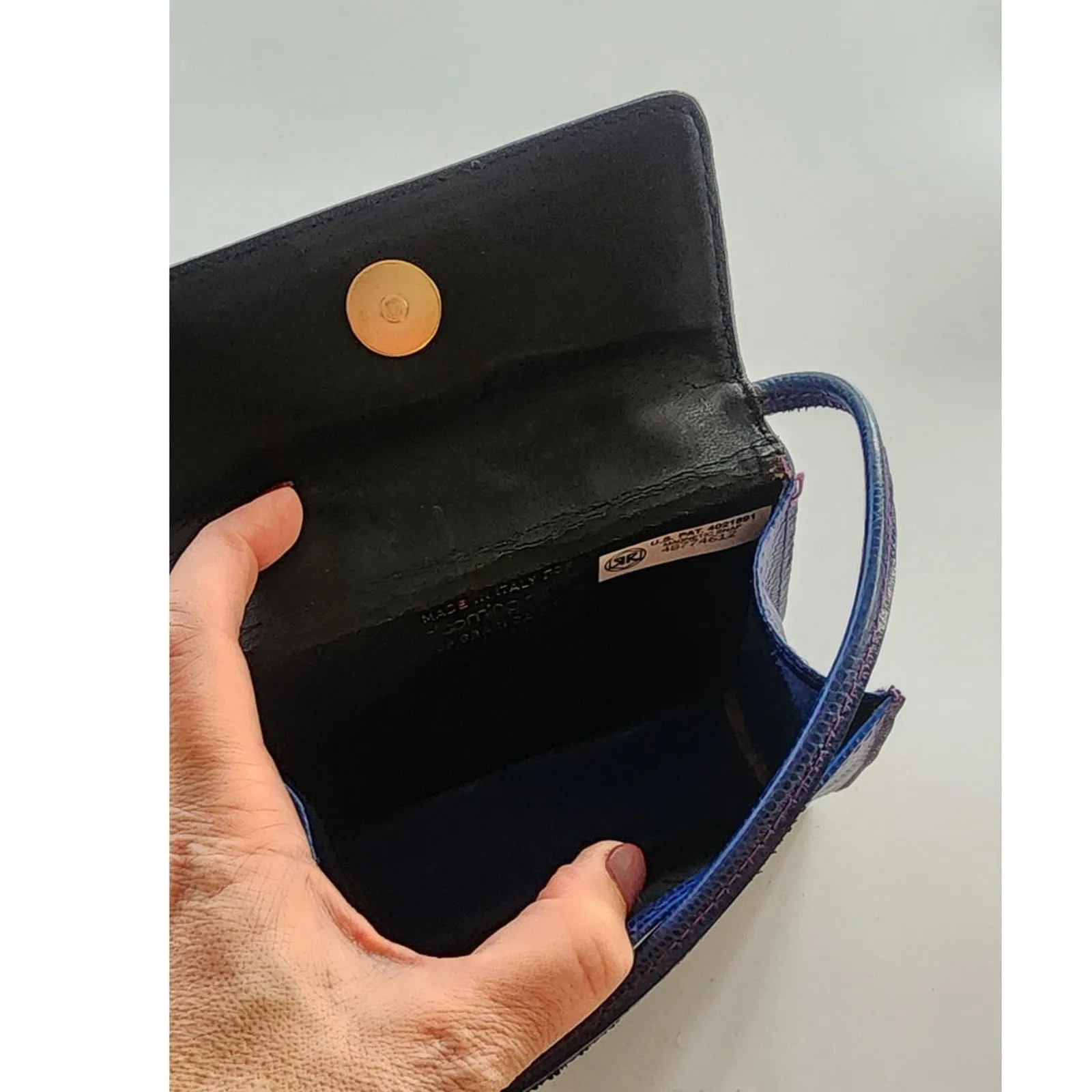 Vintage 90s Navy Blue Mini Purse Shoulder Bag