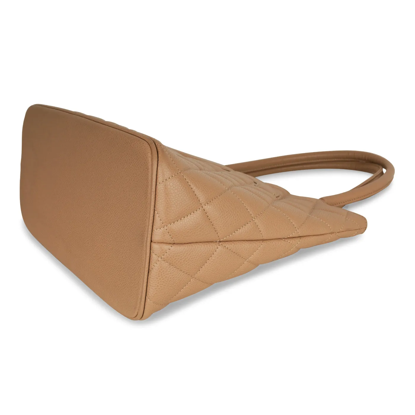 Vintage Medallion Tote - Beige