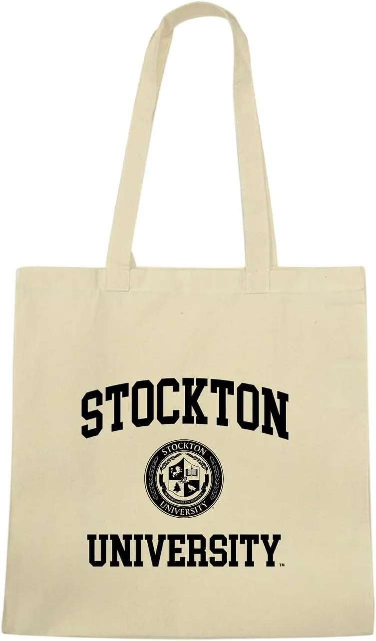 W Republic 1102-711-NAT Stockton University Ospreys Institutional Seal Tote Bags, Natural - One Size