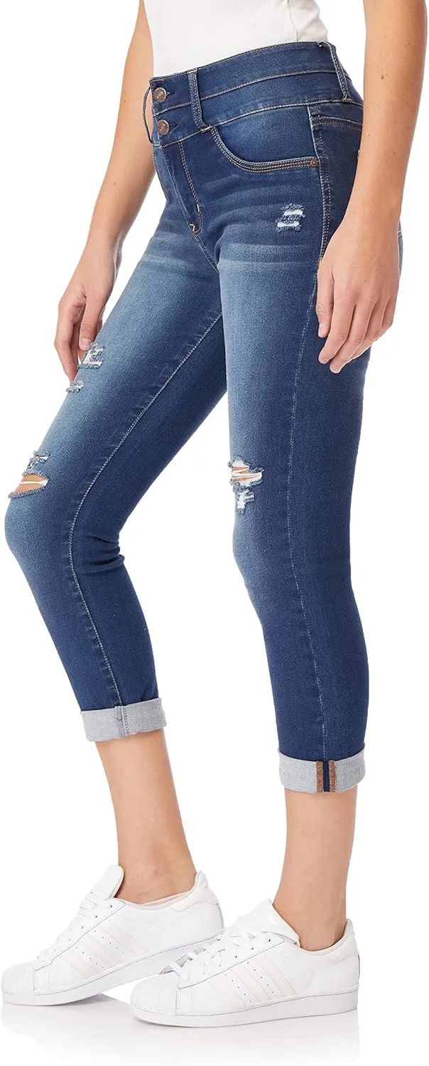 WallFlower Women's Sassy Crop High-Rise Insta Soft Juniors (Standard and Plus)