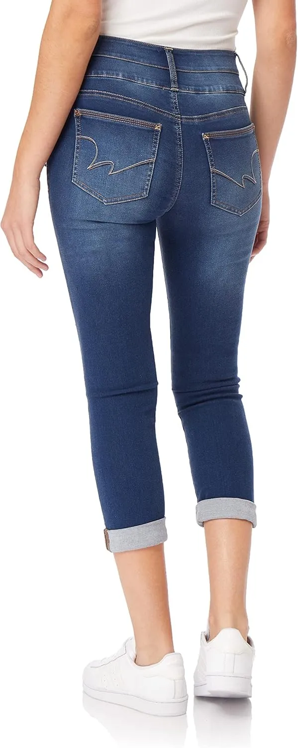 WallFlower Women's Sassy Crop High-Rise Insta Soft Juniors (Standard and Plus)