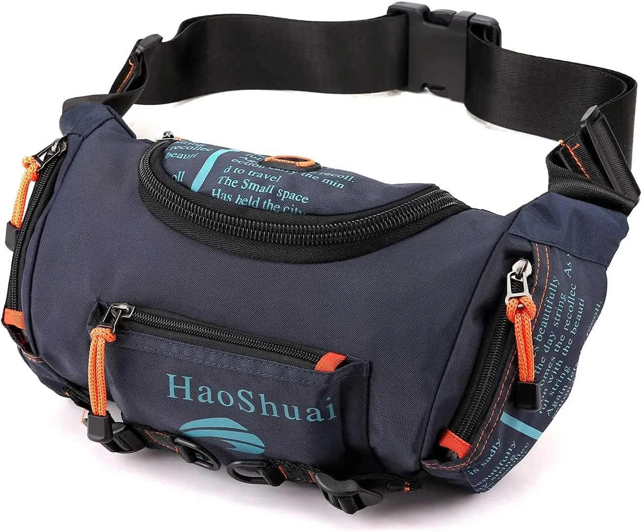 Waterproof Fanny Pack Crossbody Outdoor Waist Bag Pouch With Adjustable Strap Travel Hip Bag For Men Mountaineering,Hiking,Traveling, Camping, Cycling,Running (indigo)