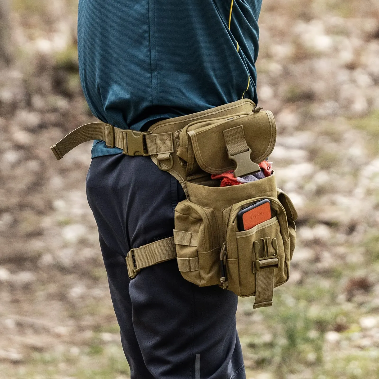 Waterproof Military Army Drop Leg Bag for Cycling and Hiking