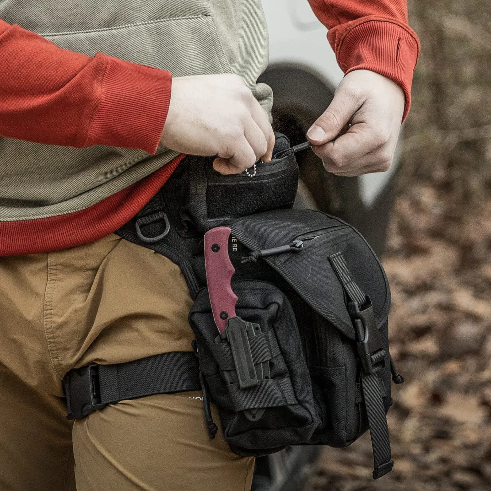 Waterproof Military Army Drop Leg Bag for Cycling and Hiking