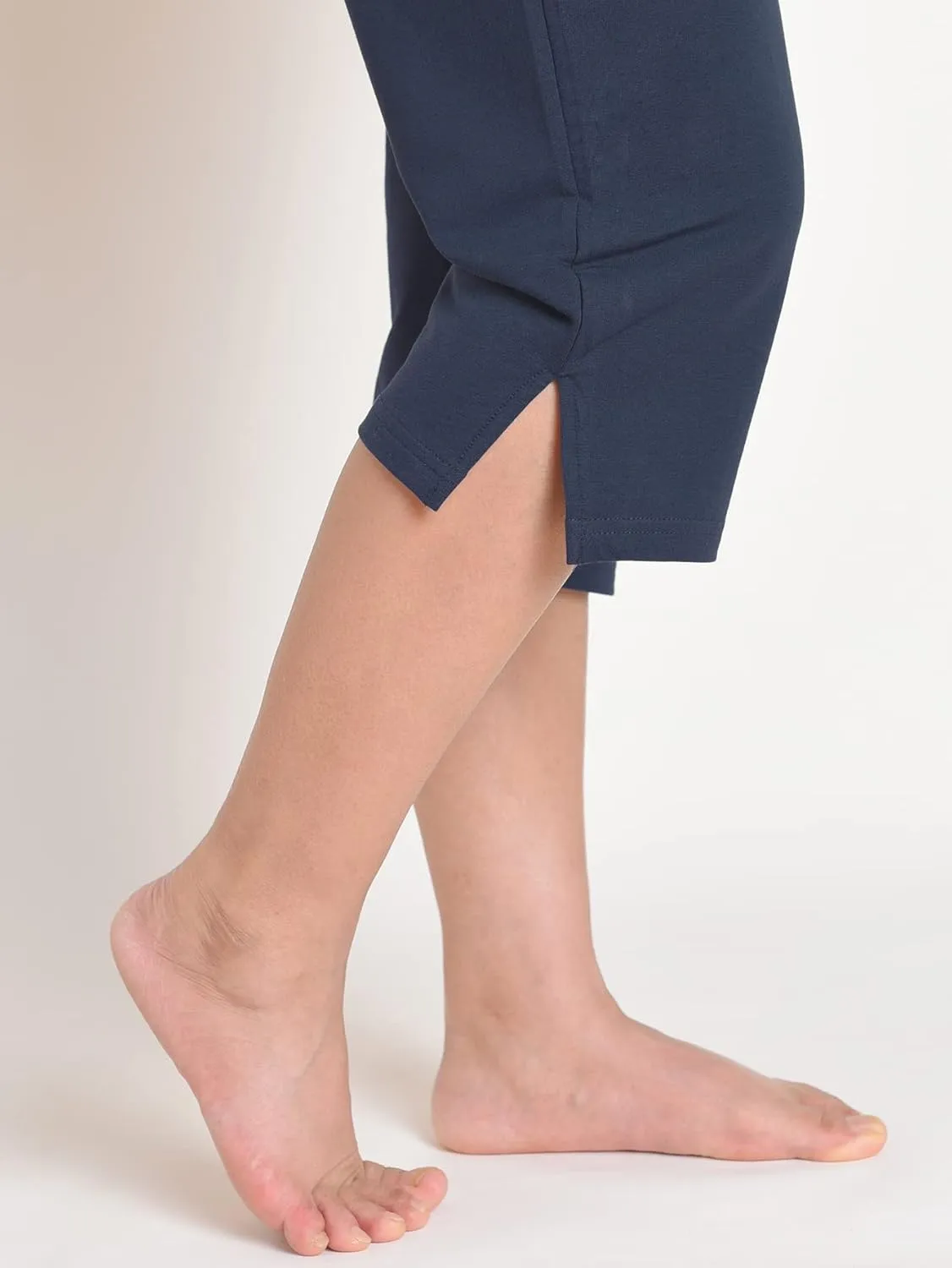 Weintee Women's Petite Cotton Capris with Pockets