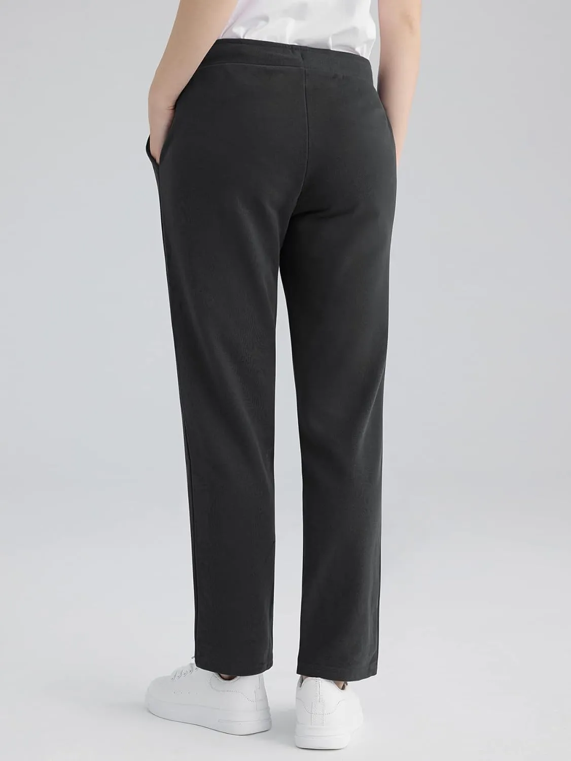 Weintee Women's Petite Cotton Sweatpants with Pockets