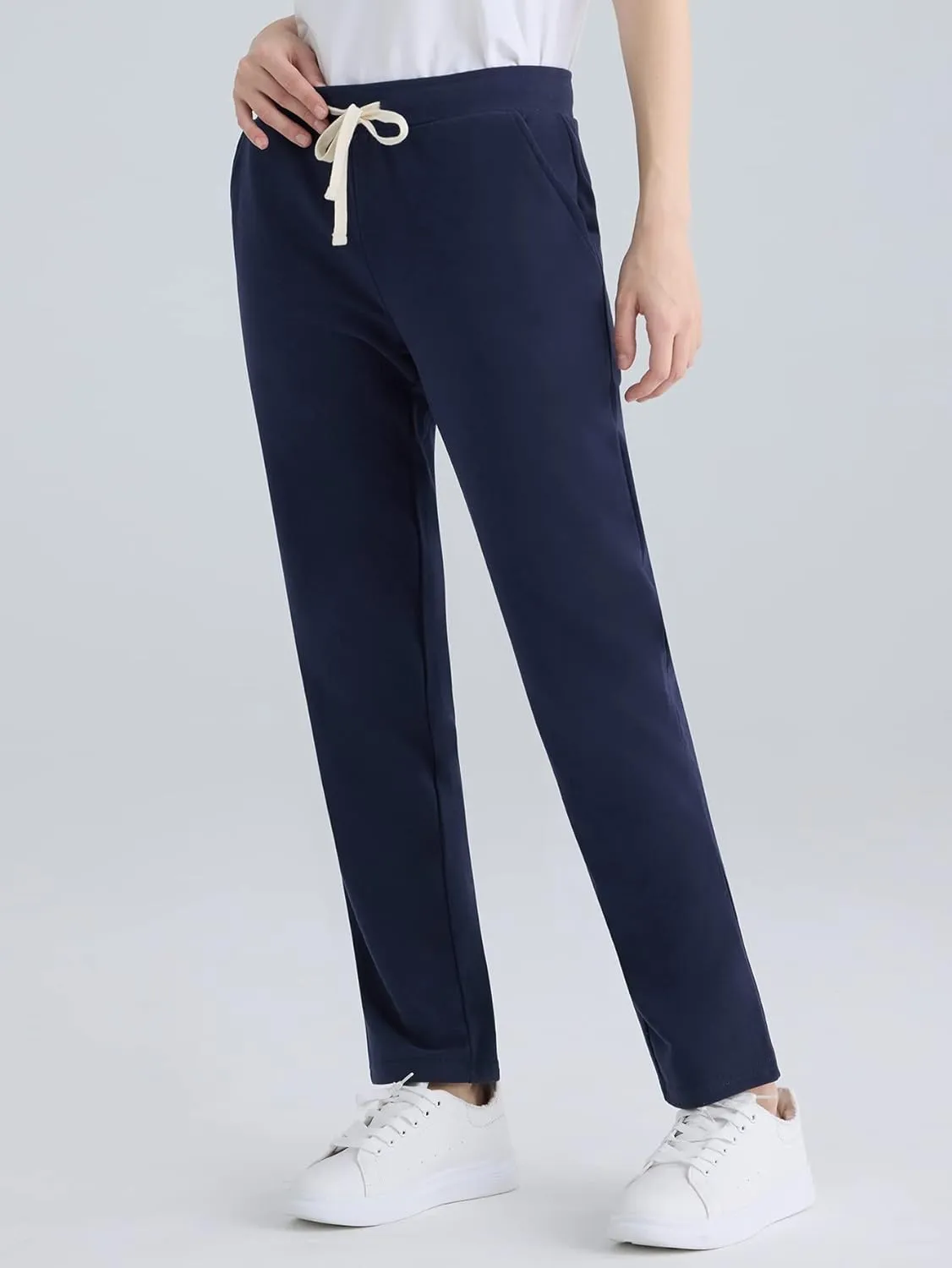 Weintee Women's Petite Cotton Sweatpants with Pockets