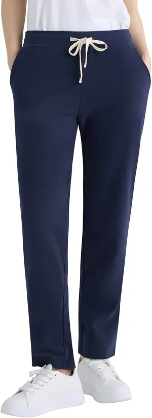 Weintee Women's Petite Cotton Sweatpants with Pockets