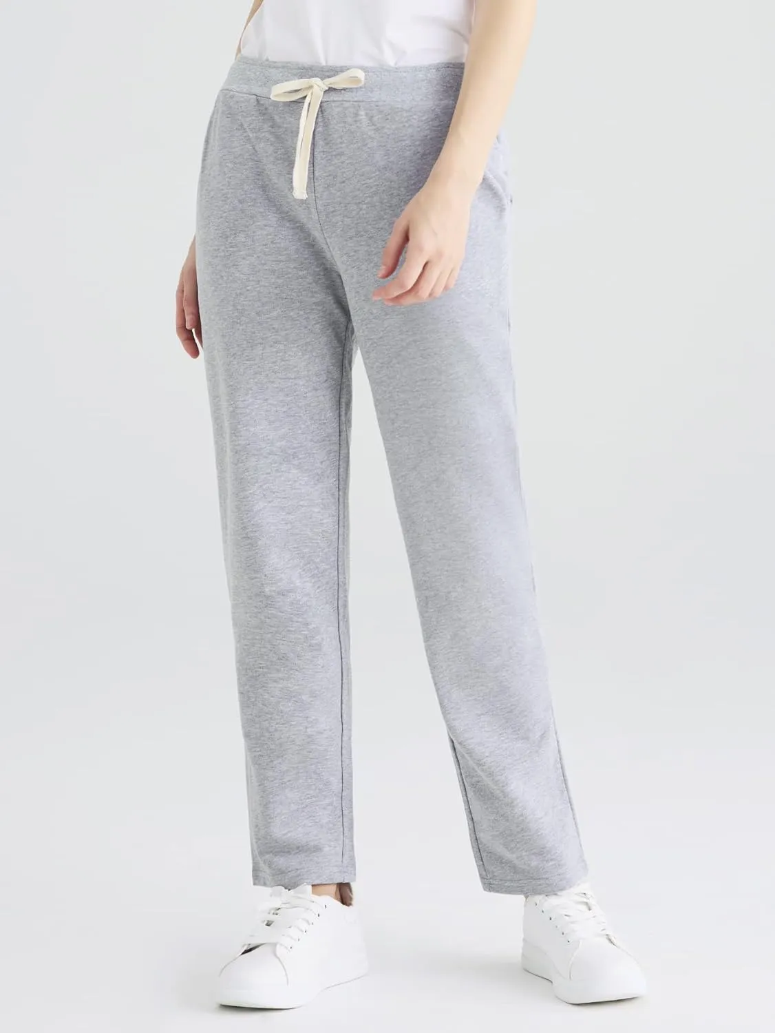 Weintee Women's Petite Cotton Sweatpants with Pockets