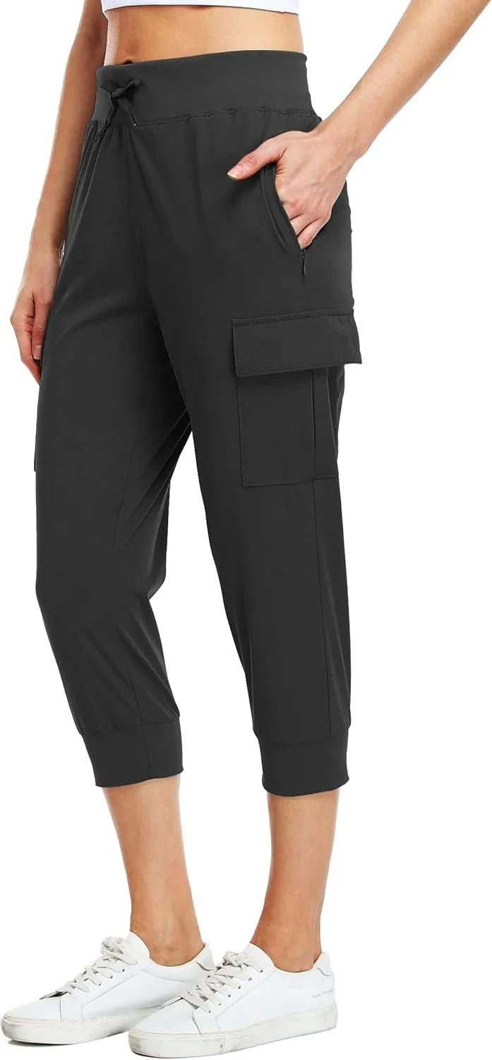 Willit Women's Capris Pants Quick Dry Lightweight Hiking Athletic Casual