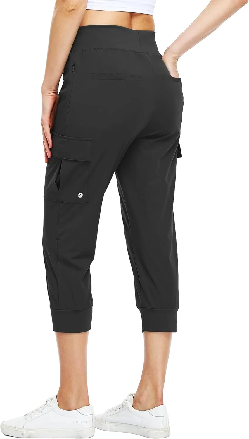 Willit Women's Capris Pants Quick Dry Lightweight Hiking Athletic Casual