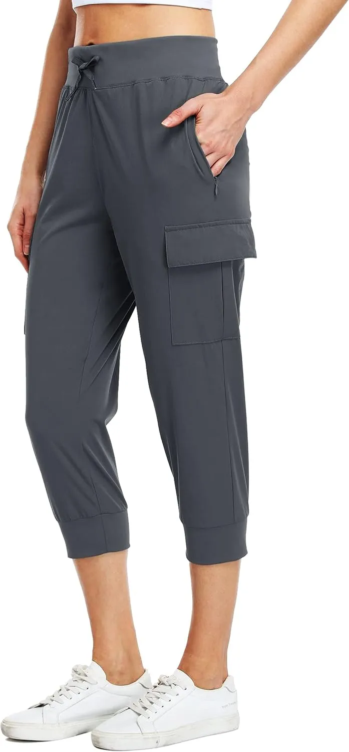 Willit Women's Capris Pants Quick Dry Lightweight Hiking Athletic Casual
