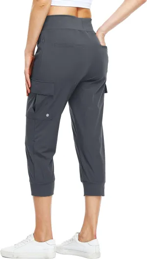 Willit Women's Capris Pants Quick Dry Lightweight Hiking Athletic Casual