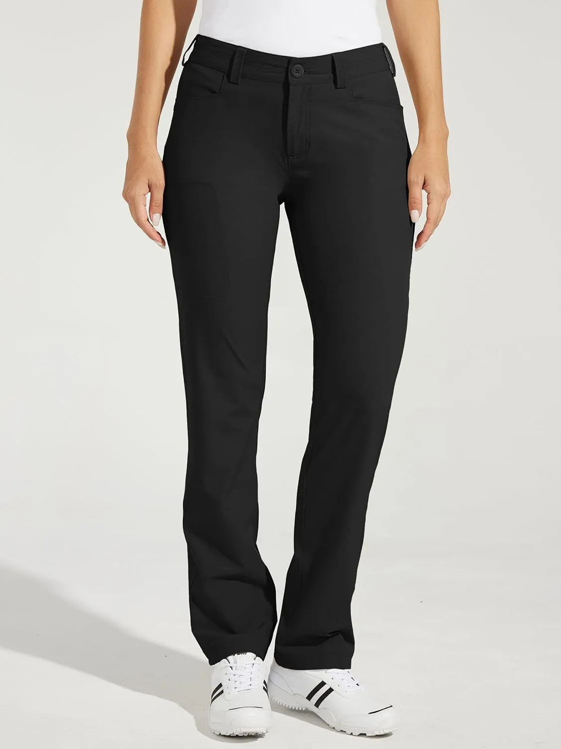 Willit Women's Golf Pants Hiking Pants Quick Dry Lightweight Outdoor Casual Pants with Pockets Water Resistant