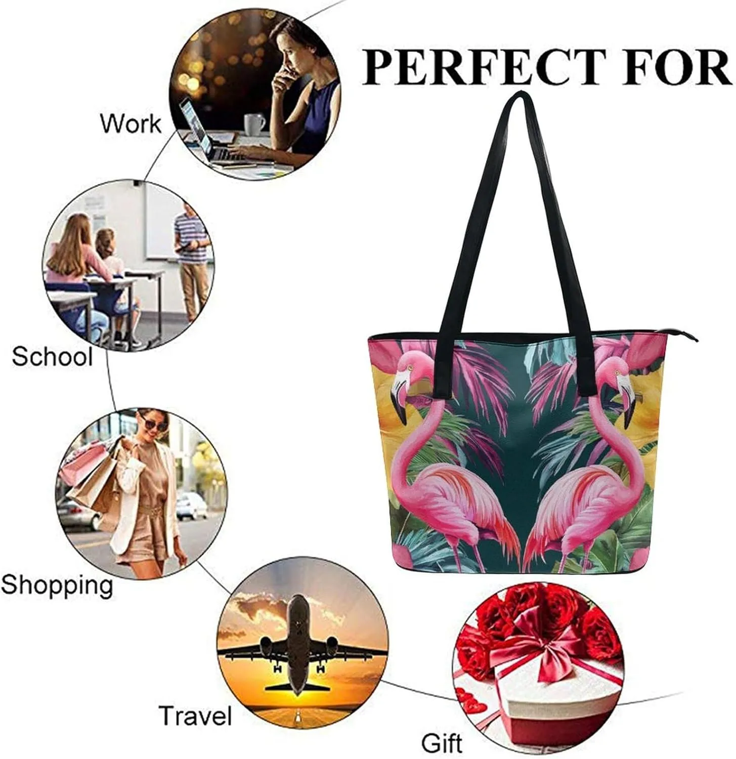 Women Casual Tote Handbags Multifunction Shoulder Work Crossbody Bag
