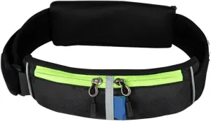 Women Men Resist Small Waist Pouch Slim Belt Bag With 3 Pockets Running Travelling Hiking