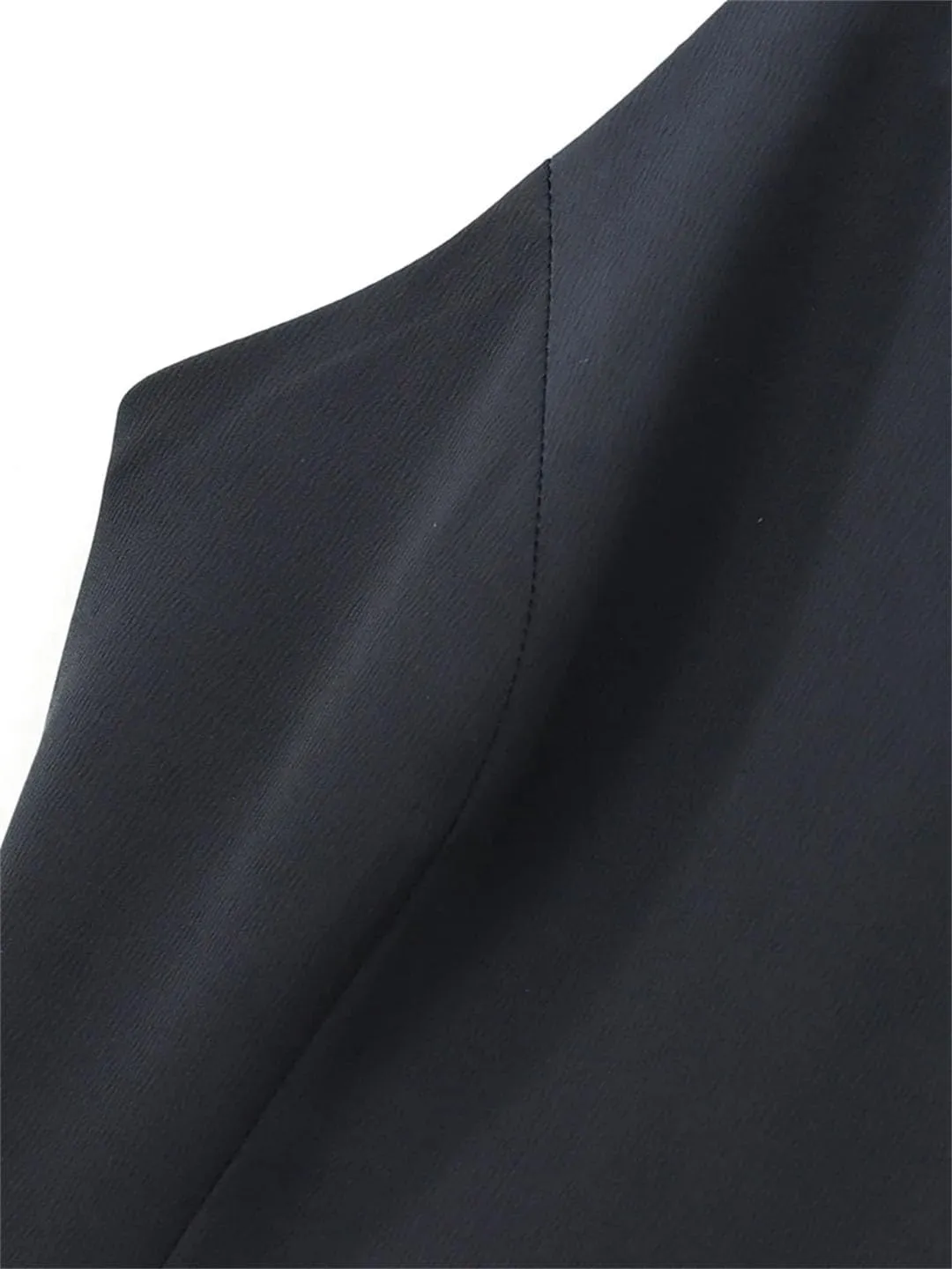 Women Sexy Slim Black Cutout Halter Mini Dress French Backless Pleated Back Zipper Party Dress