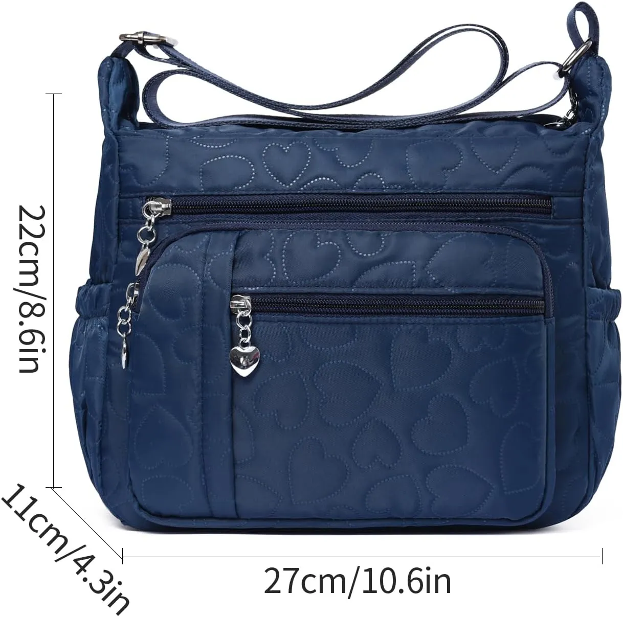 Women Shoulder Handbag Roomy Multiple Pockets Bag Ladies Crossbody Purse Tote Top Handle Satchel